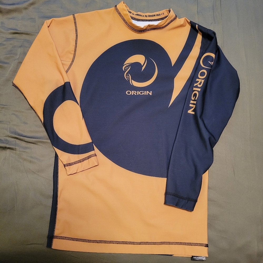 Men's large Origin Maine BJJ Compression Rash Guard